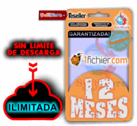 1Fichier Premium, 12 meses (ILIMITADA!)