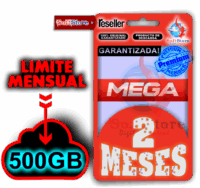Mega Premium, 2 meses (500gb/mes)