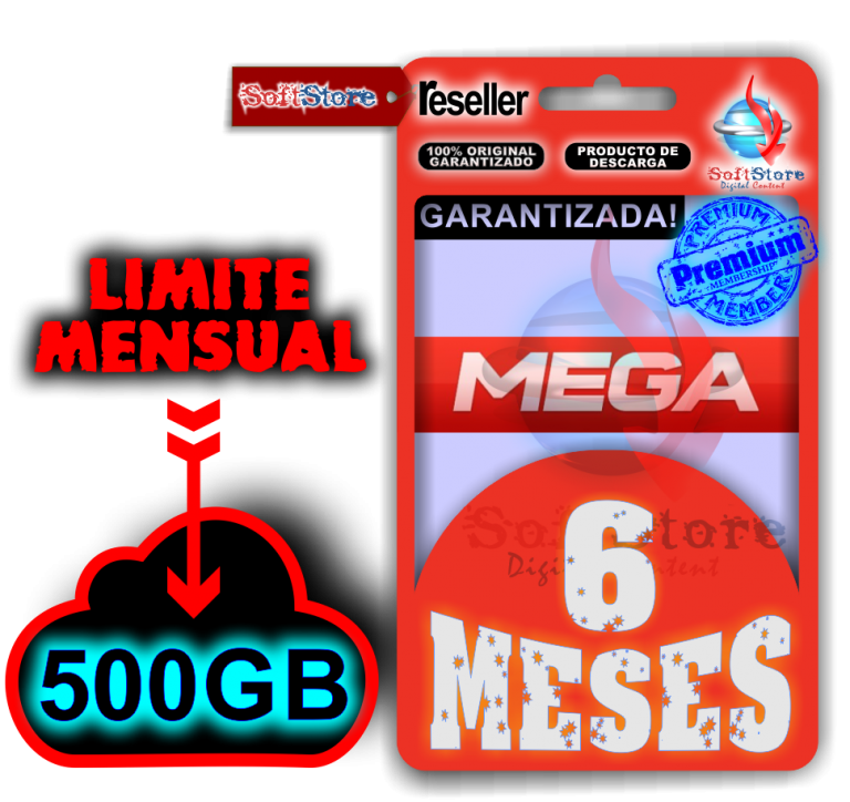 Mega Premium, 6 meses (500gb/mes) SoftStore